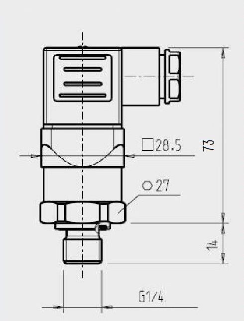 Reliable Performance Compact Pressure Transmitter 4~20mA Long Service Life