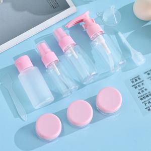 Wholesale Transparent PET Plastic Material Portable Travel Set Spray Bottle Lotion Bottle Plastic Jar from china suppliers