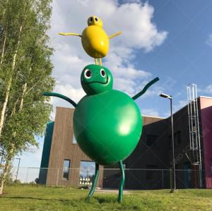 Wholesale Stainless Steel Sculpture Color Painted Ant Cartoon Design from china suppliers