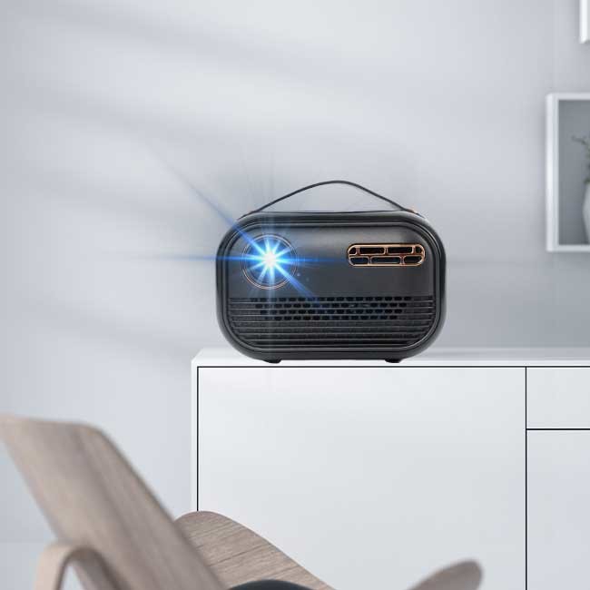 BT 4.2 Bluetooth HDMI Home Theater Projector 5000MAH 320g