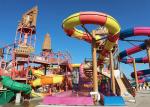 Giant Spiral Tube Water Slide , Outdoor Swimming Pool Adult Water Slide FRP