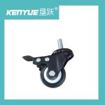 Medical Hospital 2 Inch Casters Black With Brake TPR Special For Hospital