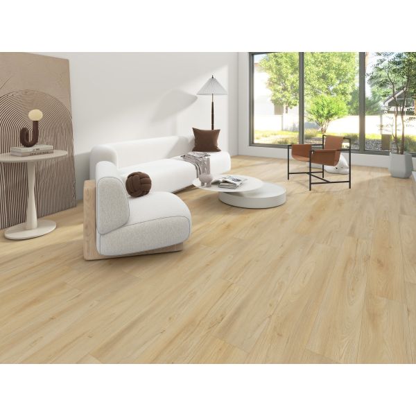 Ash Wood Waterproof Spc Tiles Flooring Scratch And Abrasion Resistant