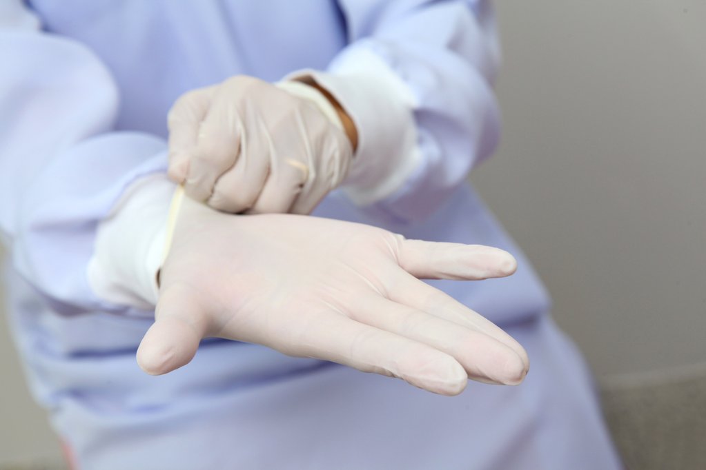 Disposable Latex Medical Gloves Powder Free 10 Boxes/Carton