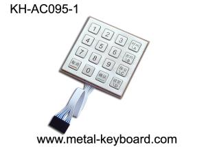 Wholesale Anti - Vandal Stainless Steel Keyboard , Outdoor Access Entry keypad with 16 keys from china suppliers