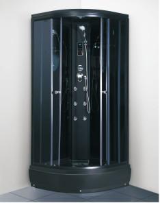 Wholesale Black MultiFunctional SSteam Shower Cabin Sector Tray Shape from china suppliers