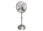 Indoor 16'' Retro Floor Standing Fan Three Speed Oscillating Moving Metal Chrome