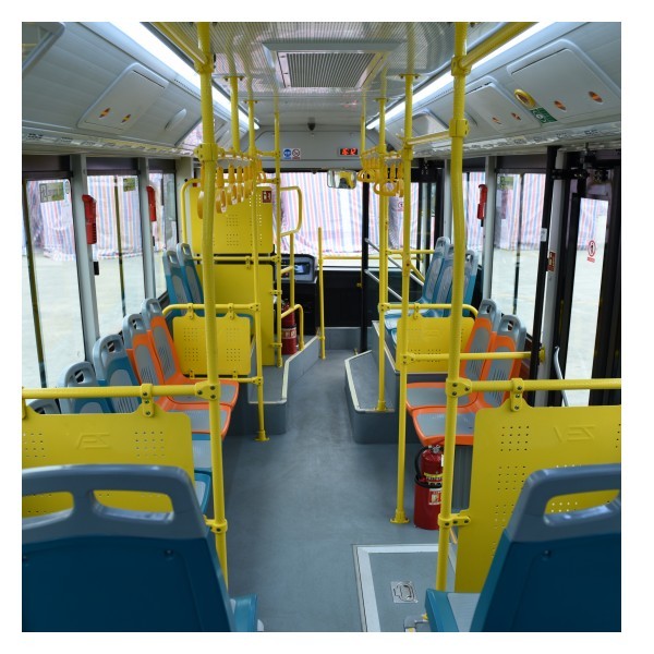 ZEV 7.7m Diesel City Bus 25 Seats For Public Transportation Euro 4 Emission