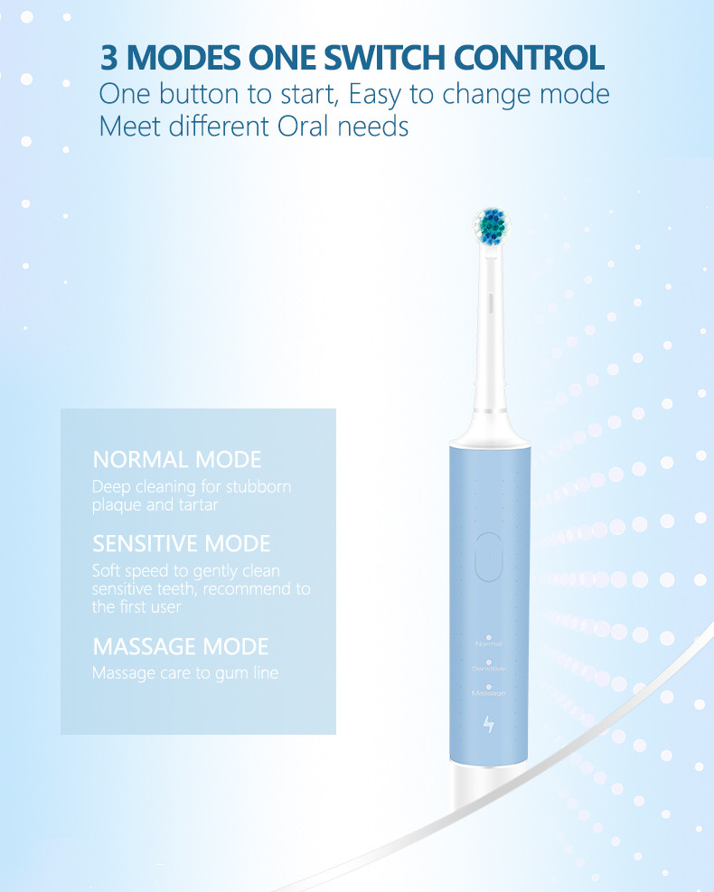 OEM 360 Rotating Electric Toothbrush 1200mAh Battery