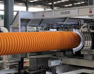 Wholesale PE PP Plastic Double Wall Corrugated Pipe Manufacturing Line For Drain Pipe from china suppliers