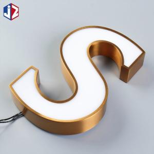 Wholesale Outdoor Advertising Front Lit Signage Anti Rust 3D Metal Signs from china suppliers
