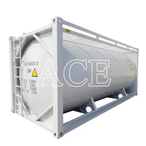 Wholesale SPA-H Frame Material 20ft Bulk Cement ISO Trailer Transport Tank Container Q345B Steel Stainless Steel Pressure Vessel from china suppliers