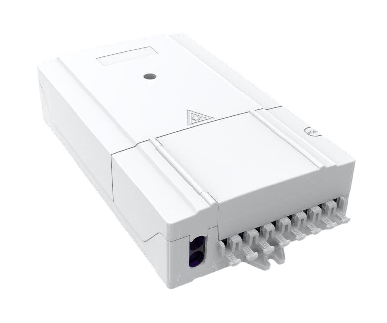 GFS-8ZT,fiber distribution box,splitter box,Max Capacity 8 cores,,size 235*126*52mm, Material: PC+ABS,IP 65