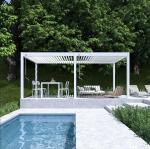 Aluminum Retractable Pergola Metal Gazebo Villa Garden Leisure Shade Pergola