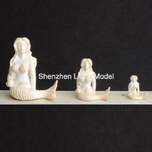 fake mermaid sculpture,plastic model sculpture,doll house decoration,model