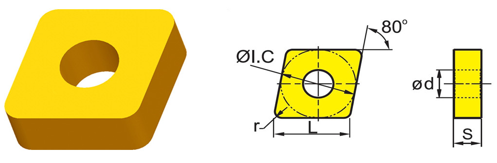 CCMW060204、CNMA120404,High quality cnc metal lathe tool blade turning Tool carbide inserts