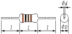 DIP Type Metal Oxide Film Resistor With Temperature Coefficient ±250ppm/℃