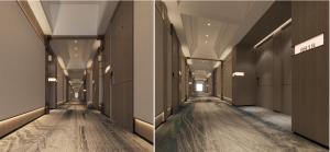 Wholesale GLM Decorative Hotel Wall Panels Veneered Lacquered Wood For Corridor Lounge Area from china suppliers