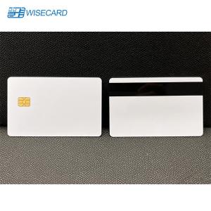 Wholesale WCT SLE4442 White EMV Chip Cards HiCo 2 Blank Magnetic Stripe Cards from china suppliers