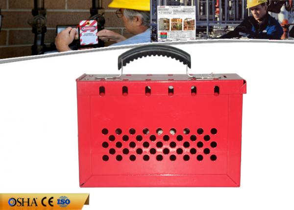 Quality Red Portable Lockout Tagout Kits With 12 Pieces Padlocks Steel Material for sale