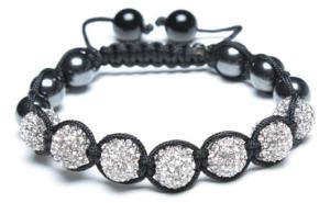 Wholesale Adjustable Shamballa Bracelet, Magnetic Hematite Rounds/Crystal Rhinestone Ball from china suppliers