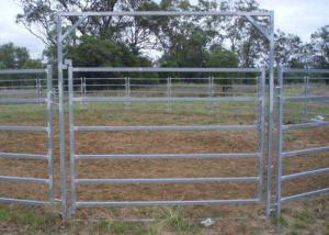 Wholesale Australia Standard 6 Rail Steel Cattle Fence 40x80 Oval Rail Metal Livestock Fence Panels from china suppliers