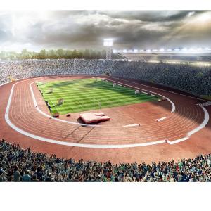 Wholesale Non Toxic Jogging Track Material Eco-Friendly Synthetic Sports Flooring from china suppliers