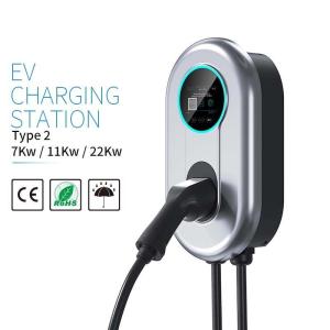 Wholesale EV Charger Electric Vehicle Car Charger EVSE Wallbox APP Wifi Control 7KW 11KW 22KW from china suppliers