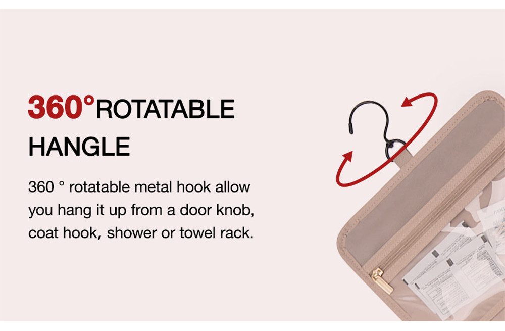 Double Zipper Striped Nylon Cosmetic Makeup Bag
