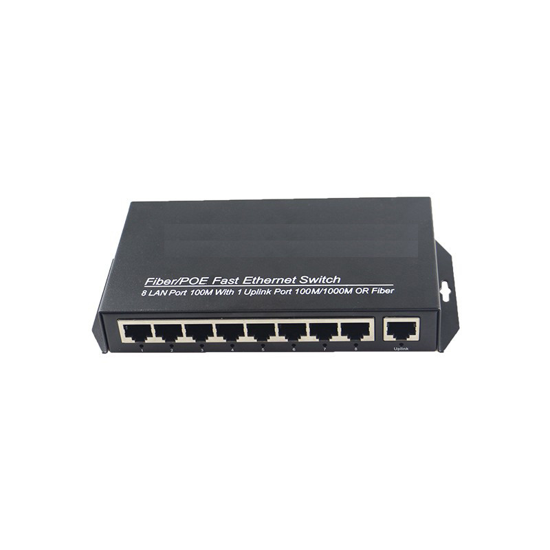 8 port 100Mbps a 1000Mbps uplink port POE Switch network of compatible network cameras and wireless AP power IEEE 802.3a