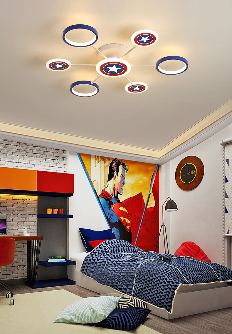 Kids bedroom decor led lights for room indoor chandelier lighting baby boy ceiling lamp（WH-MA-181）