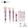 Buy cheap 9pcs Beauty Synthetic Hair Cosmetic Brush Set Full Rolling Printing Metal Handle from wholesalers