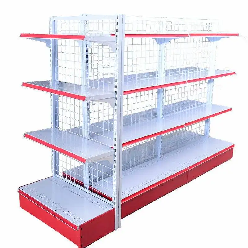 Steel Grid Display Racks Net Mesh Shelf For Supermarket Shop Exhibit
