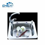 Silver-white Color Stainless Steel Kitchen Sink Single Bowl Kitchen Sink