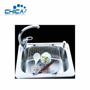 Wholesale SUS304 Stainless Steel Kitchen Sink Single Bowl Kitchen Sink Press Kitchen Sink With Faucet from china suppliers