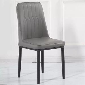 Wholesale ISO9001 Industrial Style Dining Chairs High Back Leather Dining Chair Anti Wear from china suppliers