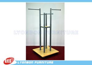Wholesale Grocery Four-Way Metal Wooden Display Stands For Garment Presenting from china suppliers