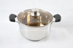 16cm,18cm Wholesale stainless steel noodle cooking pot with compound bottom