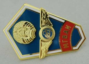 Wholesale Copper / Pewter Souvenir Badges Army With Gold Printed from china suppliers