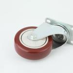 Single Bearing Red Plastic Caster Diameter 65mm Load 90kg for Furniture Shopping