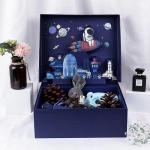 Luxury Innovative Biodegradable Packaging Colorful Flap Gift Box 20x18x8cm