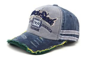 Wholesale Extremely Durable 5 Panel Blue Jean Hat , Grey / Black Denim Baseball Hat from china suppliers