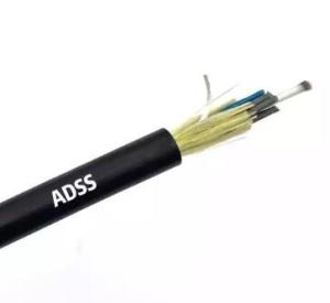 Wholesale Waterproof Fiber Optic Cable ADSS 48 96 Core Aerial Single Mode 100/200/300m Span from china suppliers