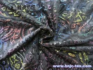 Wholesale China sell gold print burnout 3D polyester micro velvet fabric for apparel fabric from china suppliers