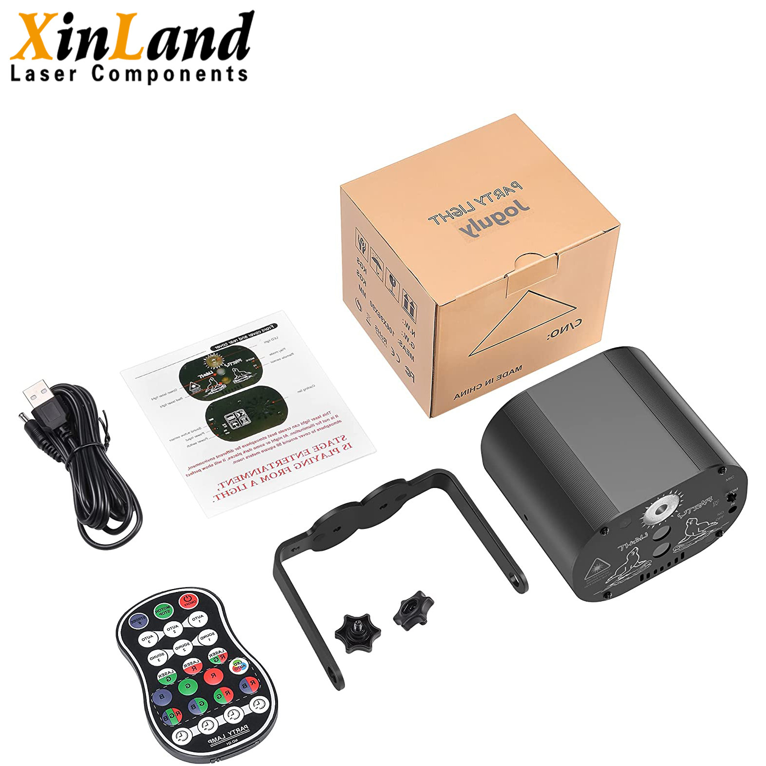 Mini Portable Laser Party Light Flash Strobe Projector Decorations Karaoke Party