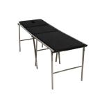 Commercial Foldable Patient Examination Couch Black Hospital Examination Bed