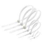 Plastic 4*150mm 104kpa Self Locking Nylon Cable Zip Ties White Black