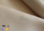 800℃ Thermal Insulation Materials / 600g 0.7mm High Silica Cloth Light Brown
