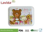 Shatter Proof Square Shape Melamine Food Tray 3-PC Set Sweet Cute Cartoon