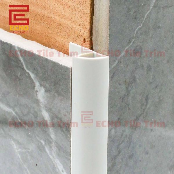 Bathroom Ceramic Plastic Edge Tile Trim White Bullnose Tile Trim